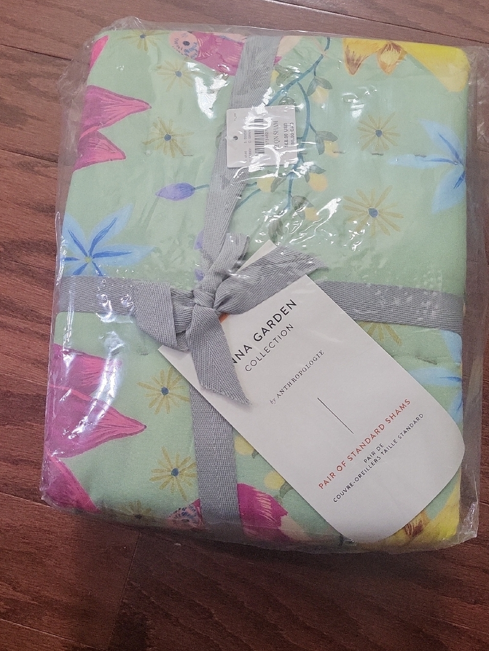 NWT Anthropologie  Garden Floral Pillow Shams -